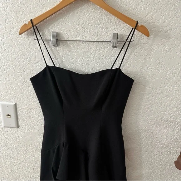 New Black Halo Barbados Slip Dress Ruffle Hem Black dress
size 0 - Picture 5 of 11